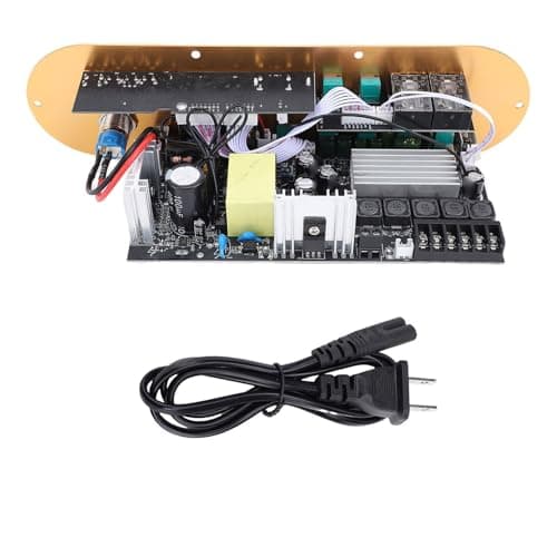 Eujgoov TPA3116D2 2.1 Channel Bluetooth 5.0 Amplifier Board 50Wx2 100W Subwoofer Power Amp with Remote Control AUX Input (US Plug)