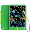 LCD Writing Tablet 10 Inch, Toys for 3 4 5 6 7 8 9 10 Year Old Boys Girls, Colorful Doodle Board Drawing Tablet, Gift for Boys Toddlers Age 3-12 Years, Memo Board, Drawing Pads with Lanyard (Green)