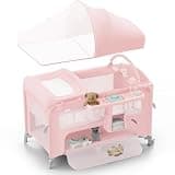 Obee Odee Baby Bassinet, Pack n Play, Bedside Crib Sleeper, Diaper Changer