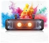 Ehaho 17-Inch UTV Sound Bar, 4-Speaker Bluetooth Golf Cart Speakers [RGB & Strobe Light] IP66 Waterproof ATV Speaker System, SXS SoundBar Compatible with Polaris RZR, CFmoto, Can-Am