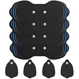 Tens Unit Electrode Pads 4 Pack - 7.14 in x 2.9 in Tens Unit Replacement Pads - Standard 3.5mm Snap-on Connectors Tens Unit Pads - Compatible with 571C and 023B Wireless TENS Unit