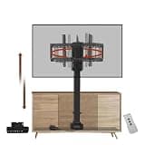EliteBloom Telescopic Electric Tv Lift Mount - 360° Rotation Motorised Tv Bracket Stand Hidden in Cabinet Suitable for 26-70 Inch Led Screens with Load 60 Kg/132 Lbs,