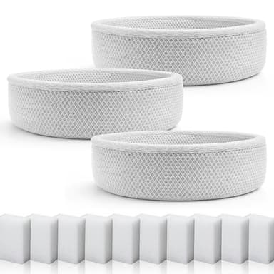 3 Pack Replacement Wick Filter Compatible with Blueair Dreamwell H38i and H76i Humidifier,High-Efficiency Filter with Extra 10 Aroma Pads