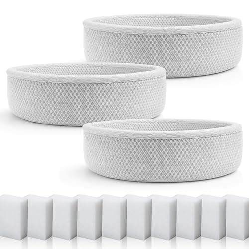 3 Pack Replacement Wick Filter Compatible with Blueair Dreamwell H38i and H76i Humidifier,High-Efficiency Filter with Extra 10 Aroma Pads