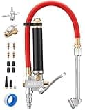 AstroAI T3 Heavy-Duty Tire Pressure Gauge with Inflator, Dual Head Chuck ANSI B40.1 Accurate Air Chuck with Pressure Gauge, 10-120 PSI, Compatible with 1/4" NPT Air Compressor