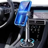 LISEN Cup Holder Phone Holder [No Shaking] Phone Holder for Car, 360° Adjustable iPhone Holder Car Accessories for Women Truck Jeep Golf for iPhone 17 Pro Max 16 15 14 Samsung S25 All 4-7'' Phone