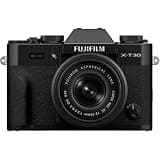 FUJIFILM X-T30 III Mirrorless Camera with 13-33mm f/3.5-6.3 Lens (Black) Bundle with 32GB Memory Card, UV Filter, Micro HDMI Cable, Dust Blower, Cleaning Kit, Extra Battery, Charger & Camera Bag
