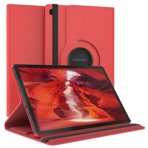 Vultic Rotating Case for Samsung Galaxy Tab S3 9.7 2017 (9.7-inch) [SM-T820/T825/T827], 360 Degree Stand [Auto Sleep/Wake] Folio PU Leather Smart Tablet Cover (Red)