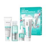Anua Salmon DNA PDRN Glow Essential Starter Kit, Hyaluronic Acid Skincare Set, Glass Skin Routine with Firming & Hydrating Cleanser, Toner, Serum & Cream, Mini Travel Essentials, Korean Skincare Gift