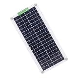 Vistreck 30W 18V Portable Solar Panel Kit for Car RV Marine Boat - Monocrystalline Solar Panel with USB and DC Outputs