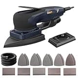 MAXXT Brushless 2-in-1 Detail Sander and Sheet Sander Set, 350W 3mm Electric Orbital Sander with Replaceable Backing Plates, Variable Speed Compact Mouse Sanders for Woodworking with 20 Sanding Papers