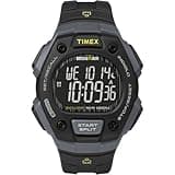 Timex Men's Ironman Triathlon Classic 30 38mm Watch – Gray & Black Case Negative Display with Black Resin Strap