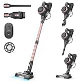Vazone S22 Cordless Vacuum Cleaners for Home, 6 in 1 Lightweight Stick Vacuum with 45KPa Powerful Suction, Self-Standing Vacuum Cleaners Rechargeable Cordless Vacuum for Pet Hair