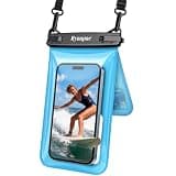 Rynapac IPX8 Waterproof Phone Pouch Floating, [Up to 8.5''] Double Space Waterproof Phone Case with Adjustable Lanyard for iPhone 17 16 15 Pro Max, Cell Phone Dry Bag for Beach Cruise Ship Essentials
