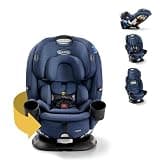 Graco Turn2Me 3-in-1 Rotating Convertible Car Seat, Brighton, Rear-Facing Rotation Only, Forward-Facing Mode, Highback Booster Up to 100 lbs, Adjustable Headrest & Harness, Steel Reinforced Frame