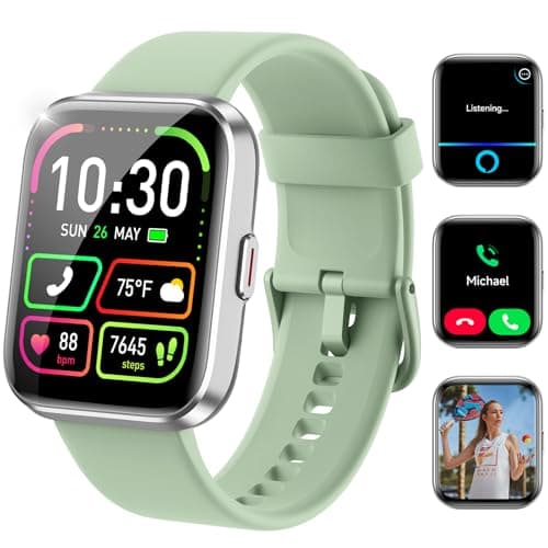 Smart Watches for Women, 1.83" HD Alexa Smart Watch for Android Phones & iPhones with Calls/Messages/Reminders, 3ATM 120+ Sport Modes Fitness Tracker Watch for Women with Heart Rate/Sleep/SpO2 Monitor