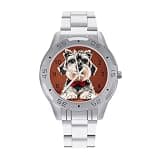 NTVOWPZO Three-Hand Analog Stainless Steel Watches for Men Easy Reader