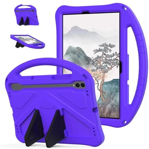 HYWOO Kids Case for Samsung Galaxy Tab S10 Lite 10.9 Inch 2025 [SM-X400/SM-X406B],with Kickstand Carrying Handle Stand Lightweight Heavy Duty Protective EVA Foam Shockproof Cover (Purple)