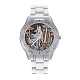 NTVOWPZO Three-Hand Analog Stainless Steel Watches for Men Easy Reader