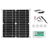 40W 18V Flexible Monocrystalline Solar Panel with 50A Charge Controller and Dual USB Port for Off Grid Power