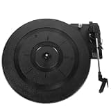 LIFKOME Vintage Turntable Record Player with Advanced Low Noise Mechanism, Black Plastic Retro Style Gramophone Movement for Home Decoration and Music Enthusiasts