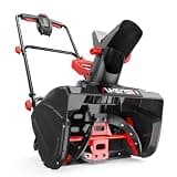 AMERISUN Corded Electric Snow Blower 18-Inch Snow Thrower with 15 Amp Motor, 2200 RPM Rubber Auger, 30 Ft Throw Distance, Lightweight Snow Removal Machine for Sidewalk, Patio & Small Yards
