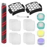 Alrens UV900 Filter and Replacement Parts for Shark UV900 Pet Performance Plus Lift-Away Upright Vacuum – 1 Brush Roller, 2 Filters, 4 Foam & Felt Filters & 4 Odor Neutralizer Cartridges
