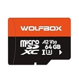 WOLFBOX 128GB MicroSD Memory Card for X5 Dash Cam, U3 A2 V30 4K UHD, 100MB/s Read, Loop Recording Friendly