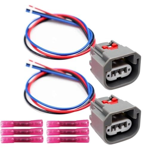 2PCS 3-Way Front Turn Signal Light Connector Compatible with 2010-2019 Ram 1500 645-943 68064998AA Harness Wire Pigtail