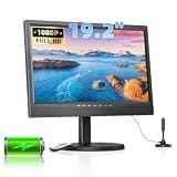 Desobry 19.2 Inch Portable TV with Antenna, 8000mAh Built-in Powered Operated TV with 1080P HDMI Input, AV Input, USB, Small TV for Camping, RV, Kitchen, Travel, Patio, Indoor/Outdoor