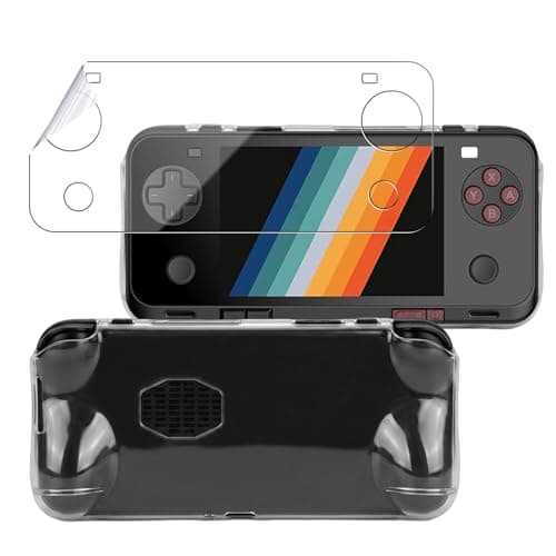 Case Cover for AYANEO Pocket ACE Handheld Game Console with 1pcs Screen Protector, Slim Soft TPU Protective Case for AYANEO Pocket ACE, Anti-Scratch,Shockproof,Clear