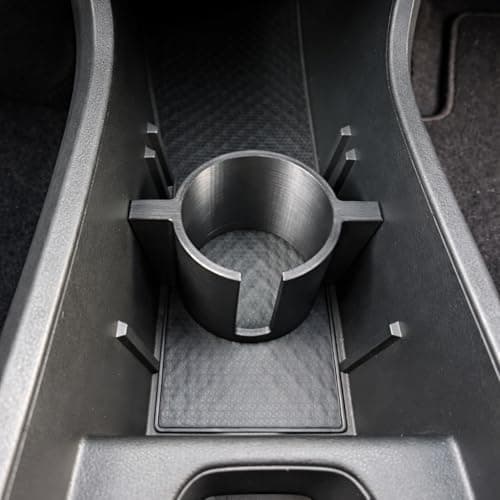 Center Console Cup Holder Insert Compatible with Renault Megane Scenic E-Tech, Durable Plastic, Easy Installation (Black)