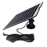 5W Solar Panel for Arlo Cameras, Monocrystalline Charging Board Compatible with for Arlo 4 2 3, Weatherproof Security Supply, Black(Black)