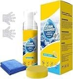 4-in-1 Multi-Enzyme Foam Cleaner 5oz, All-Purpose Deep Cleaning Spray for Car Interior, Kitchen Grea, Foam Cleaner All Purpose, Powerful & Multipurpose Car Interior 𝐅oam 𝐂leaner (150ml)