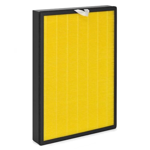 HSIAMEN [Pet Care] EverestAir-RF Replacement Filter Compatible with LEVOIT Everest Air EverestAir-P Air Purifier, 3-in-1 H13 True HEPA Activated Carbon Filters, Compared to Part# LRF-E551-WUS, 1-Pack