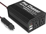 Pro Chaser 400W Power Inverter, DC 12V to AC 110V, Dual USB Charging Ports, Dual AC Outlets, for Laptops and Car Essentials