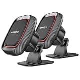 [2 Pack] Magnetic Phone Holder for Car, APPS2Car Dashboard Magnetic Car Phone Holder Mount with Strong VHB Adhesive Mounting, Requires Metal Plate for Use, Compatible with Most Phones(Not for Magsafe)