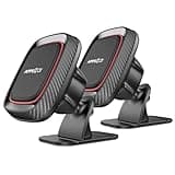 [2 Pack] Magnetic Phone Holder for Car, APPS2Car Dashboard Magnetic Car Phone Holder Mount with Strong VHB Adhesive Mounting, Requires Metal Plate for Use, Compatible with Most Phones(Not for Magsafe)