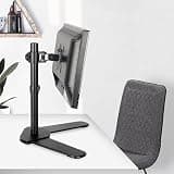 UWYTGF Monitor Arms Tv Wall Mounted Desktop Tv Stand,Desktop Tv Base,Horizontal Rotation 90 °,Suitable for 12-27 Inch Thin Tvs,40Cm,40cm
