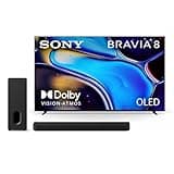 Sony BRAVIA 8 65-Inch 4K OLED Smart TV (K-65XR80) with BRAVIA Theater Bar 7 9-Speaker Soundbar and Included BRAVIA Theater Sub 7 Wireless Subwoofer (HT-AP710) Bundle