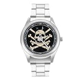 NTVOWPZO Three-Hand Analog Stainless Steel Watches for Men Easy Reader