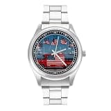 NTVOWPZO Three-Hand Analog Stainless Steel Watches for Men Easy Reader