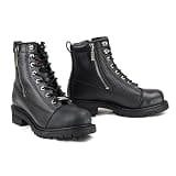 MILWAUKEE MOTORCYCLE CLOTHING CO. MMCC MB408 Men's Accelerator Black Leather Biker Boots - Riding Footwear - 7 EEE