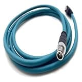 Compatible with M12 8 Pin X Code Male to RJ45 Industrial Ethernet 6.56ft Cat6 Shielded Flex Field Wireable Orange for Automation(10Meter)