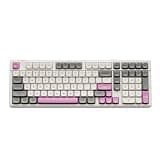 GK GAMAKAY TK101 98% Mechanical Keyboard with Number Pad, Hot Swappable, Pre-lubed Tactile Switches, Tri-Mode Bluetooth/2.4GHz/USB-C 101 Keys RGB Backlit Gaming Keyboard (White&Gray, Pluto Swicth)