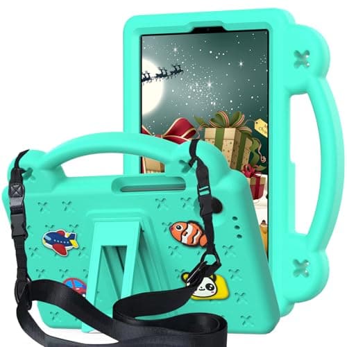 QYiiD Kids Case for Onn 12.1 inch Tablet Pro 2024 (Model:100146663), Shockproof Full Body Protective Light Weight EVA, Folding Handle Stand Shoulder Strap for Walmart Onn Surf Tablet 12.1", Green
