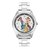 NTVOWPZO Three-Hand Analog Stainless Steel Watches for Men Easy Reader