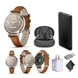 Garmin Lily 2 Classic Small and Stylish Smartwatch (Cream Gold) Bundle