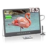 NORTHING 18.5" Portable TV for Camping, 7000mAH Built-in Power Operated TV, Full HD 1080P Small T V with Antenna, Support USB/HDMI/AV Input, Operated T V for Kitchen RV Power Outage