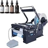 High-Speed Electric Bottle Labeler for Round Containers, 30-40 Labels/Min, ±0.5mm Precision, Adjustable Width up to 160mm, Efficient Bubble-Free Applicator